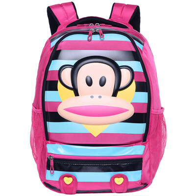 

[Jingdong supermarket] mouth monkey (Paul Frank) children's school bag primary school student bag men leisure simple fashion backpack bag PKY2089A color blue