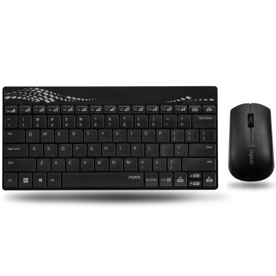 

Rapoo X221 Wireless Mouse Keyboard Set Wireless Keyboard Mouse Set Wireless Keyboard Set Computer Keyboard Laptop Keyboard Black