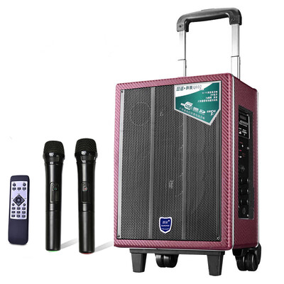 

Двойное обещание Музыка красоты Q802 8-дюймового сабвуфер портативных открытых вагонетки кадриль Запись аудио усилитель мощности руки темно-красный пшеницы