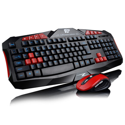 

Wireless mouse set game wireless keyboard 2.4GHz wireless mouse keyboard set computer peripherals