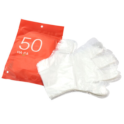 

Laughing mother thickening disposable gloves food hygiene 50 5 packs