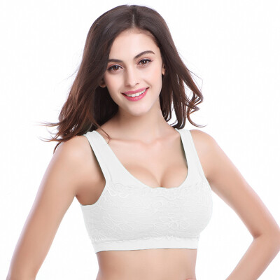 

[Jingdong supermarket] Palando (PLANDOO) Seamless no steel lace sports bra comfortable no tie Bra underwear Yoga running vest black M