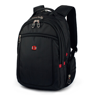 

SWISSGEAR Рюкзак для компьютера Сумка для плеч 14 "Мужская и женская Apple Notebook Travel Backpack Студенческая сумка SA-007 Black