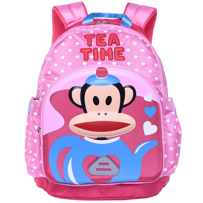 

Monkey (Paul Frank) детская школьная сумка ученик начальной школы сумка женская досуг простой рюкзак моды PKY2087B розовый