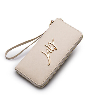 

Старик (LAORENTOU) дамский кошелек коровьей сумке большой емкости сумка молния длинный кошелек 211J001L4D рис белый