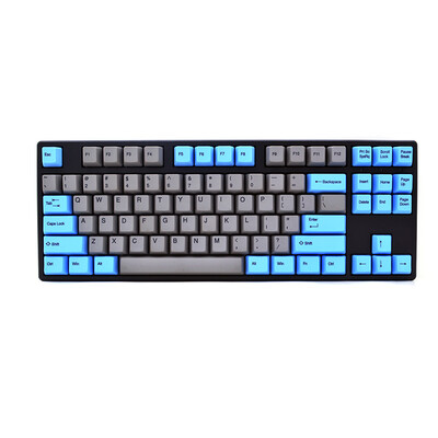 

AKKO Ducky One PBT Сублимационная клавиатура Механическая клавиатура 87 ключ вишневый вал серый синий чайный вал