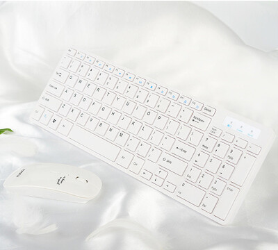 

Mute ультратонкий портативный беспроводной ключ мыши комплект периферийного устройства компьютера