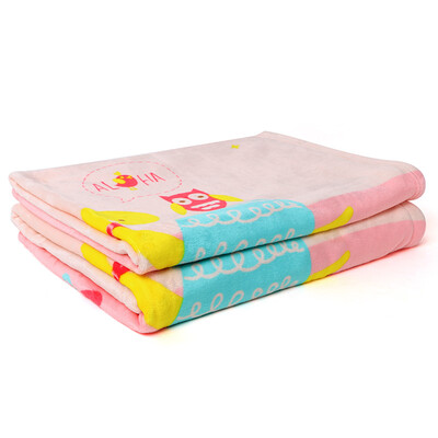 

Mile fish baby flannel cover blanket lunch break blanket double pink 95 * 110cm