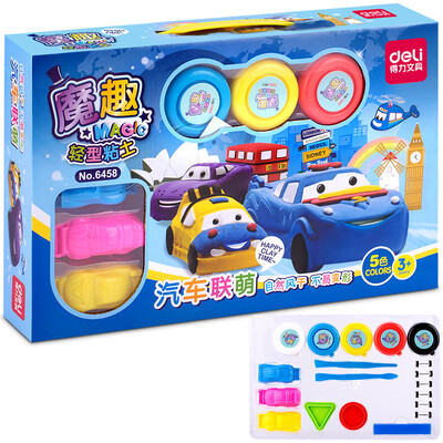 

Effective (deli) 6453 magic fun light clay / color clay set 3d color mud DIY toys 36 color equipment