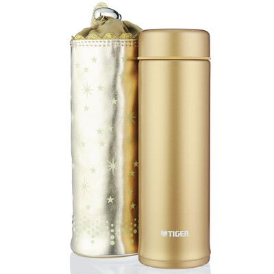 

【Jingdong Supermarket】 Tiger (Tiger) Insulation Cup Women's Cup with Cup Set of MMP-H03C-ND Rich Gold 300mL