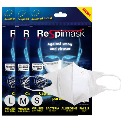 

Respimask nanofiber mask (type C)  Men's 1 light and breathable anti-fog haze PM2.5