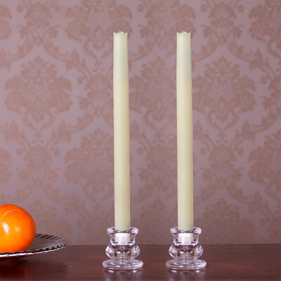

12 Inches Melted Led Taper Candles with Timer,Battery Operated,Pack of 2
