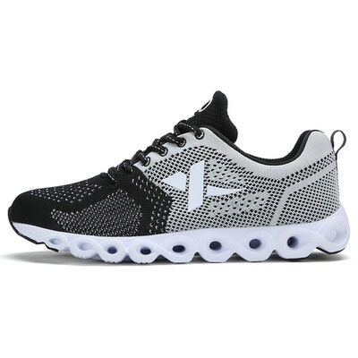 

(XTEP) спортивная обувь удобная мода двухцветная плетение случайные мужские кроссовки 983119119595 черный серый 45 метров