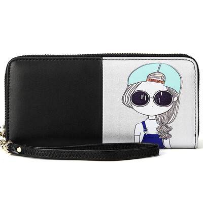 

Мода стиль Кенгуру (Bandicoot) бумажник длинный отрезок европейской и американской моды вертикальной секции мешок сцепления кошелек, г-жа Короткая секция 0009