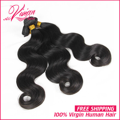 

7A Brazilian Virgin Hair Body Wave 3pcs Virgin Human Hair Mixed length 8-30inch Brazlian Hair Weaves Bundles Body Wave 100gpc