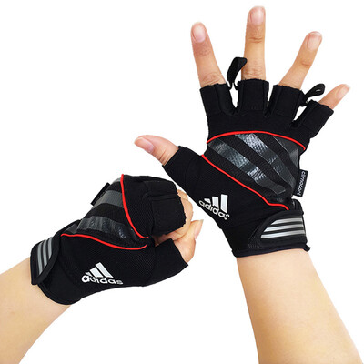 

adidas adidas перчатки фитнес противоскользящие гантели полуперчатки классические модели M код