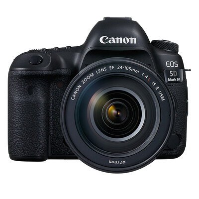 

Canon EOS 5D Mark IV SLR комплект (EF 24-105mm f / 4L IS II USM) полный кадр 3040 миллионов пикселей 61 точка фокуса