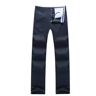 

Мужская молодежная крошка Shidun Slimming Broken Floral Business Straight Casual Pants Cang Qing 35 A1190094