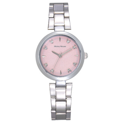 

迪士尼 （Disney ）女表米奇简约钢带少女手表潮流时尚女士石英表学生指针腕表11022P