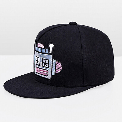 

WISHCLUB New Fashion Baseball Cap Robots Printing Couple Hip Hop Cap Cotton Cap