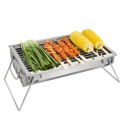 

Tours Quartet Barbecue Stove Stainless Steel Folding Barbecue Tablet Mini Mini Couples Charcoal Oven YSF-007S