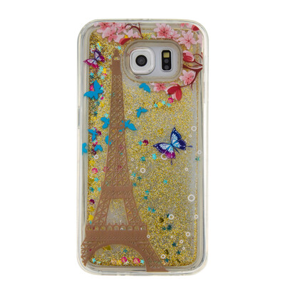 

Динамический Quicksand Блеск наливные Мягкая ТПУ чехол для SAMSUNG S6EDGE