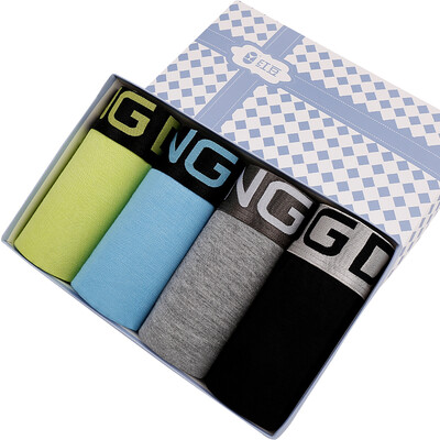 

Красное бобы (hongdou) мужское нижнее белье модальное жаккард смелый бар широкий край хит цвет U выпуклый сексуальный шорты плоский угловой манжеты 4 подарочная коробка 185/105