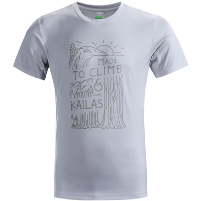 

Kailas (Kailas) круглая шея футболка Slim с коротким рукавом спортивный пот дышащий стрейч быстрая модель одежды мужские модели облако серый серый XXL