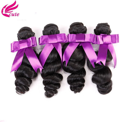 

8A Brazilian Virgin Hair 4 Bundles Brazilian Human Hair Weave Rosa Hair 100g/Pcs Products Brazilian Loose Wave Bundles