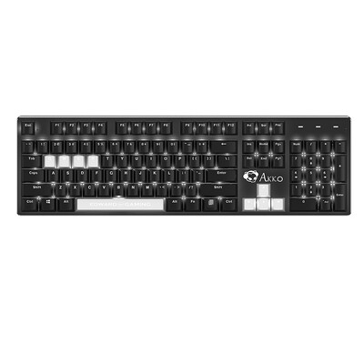 

AKKO AKS EDG space-time mechanical keyboard 104 key black and white black axis