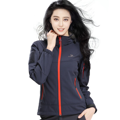 

Camel (CAMEL) outdoor couple fleece soft shell clothing woman A6W114051 navy blue L