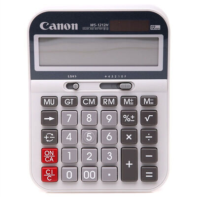 

Canon) WS-1212H 12-bit calculator
