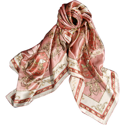 

Jingdong supermarket] Lan Shiyu LANSHIYU W0791 silk large square silk silk Europe and the United States printing scarf No. 4 color