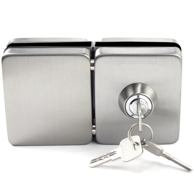 

Yuhuaze glass double swing bolts anti-theft doorlock / Free-opening installation / stainless steel door lock