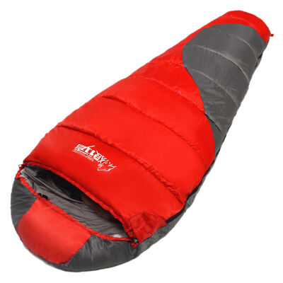 

Wolf walker outdoor camping adult mummy mummy-style warm cotton sleeping bag red