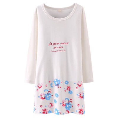 

Parents (KIDS MAM & DAD) Girls Sleeping Skirt Children's Long Sleeve Pajamas Parents Wear Women's Wear 86024 Phantom 170
