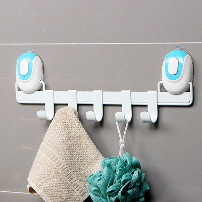 

【Jingdong Supermarket】 Ou Runzhe sucker hook button sucker 5 hook free nailless bath towel bath ball hook