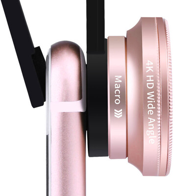 

Мобильный телефон ESCASE три-в-одном автоспуска широкоугольный макрос CPL поляризованный поляризованный фильтр Professional Edition 4K HD без искажений для моделей Apple Huawei Mini JD-09 розовое золото