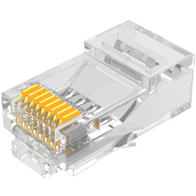

Shanze SAMZHE SJ-6030 six types of network crystal head 6 RJ45 network crystal head 8P8C computer network cable connector Cat6 crystal head 30