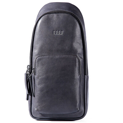 

ELLE HOMME chest bag multi-functional fashion trend chest bag shoulder bag sports backpack head layer leather Messenger bag 10100111625861984