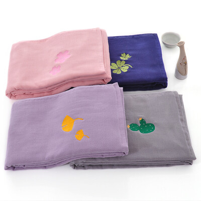 

【Jingdong Supermarket】 Yongliang towel home textiles A class cloth embroidery gauze towel mixed with 4 pieces installed 80g / Article 34 * 74cm