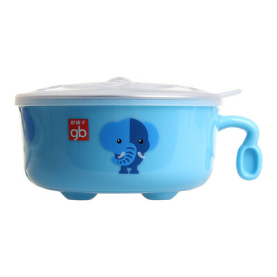 

gb good child children double insulated stainless steel bowl pink blue