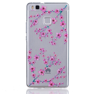 

Плам цвету платье девушка шаблон Мягкие Тонкие TPU резиновые силиконовые гель случае покрытия для HUAWEI P9 Lite