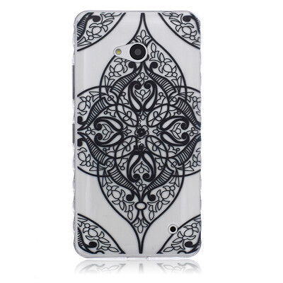 

Black love Pattern Soft Thin TPU Rubber Silicone Gel Case Cover for Microsoft Lumia 640