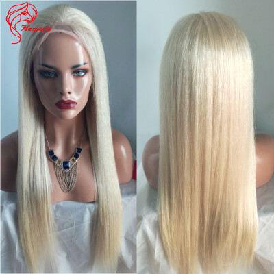 

Hesperis Top Quality 10A 60 Blonde Straight Glueless Full Lace Human Hair Wigs For Black Women