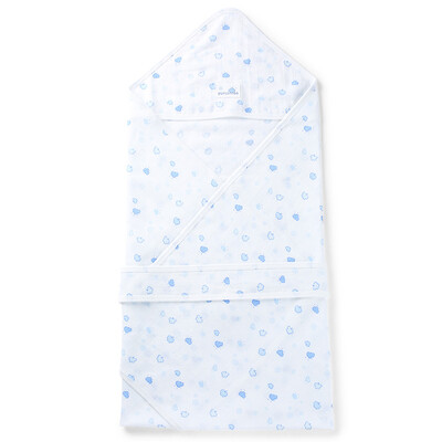 

Cotton era baby gauze hold spring&summer baby newborn baby blue cotton 80 80cm 1 bag