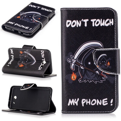 

DeathGhostDesign Кожа PU откидная крышка бумажника карты держатель чехол для Samsung Galaxy J3 2017 года