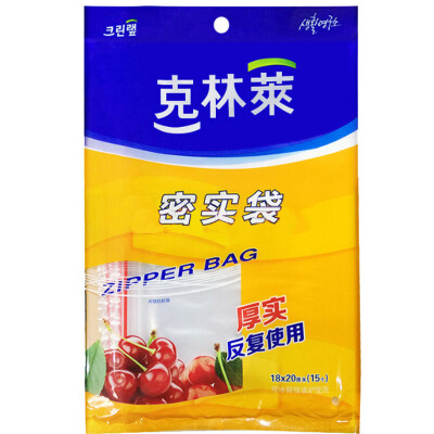 

Jingdong supermarket] Kelin Lai medium sealed bag thick dense bag moisture bag 18cm * 20cm15 CZ-3