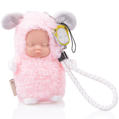 

BIBO (BIEBER) Мини Супер Мэн маленькие украшения серии сна куклы, чтобы успокоить куклы плюшевые игрушки игрушки игрушки, чтобы успокоить игрушки высокой 10см овец овец розовый