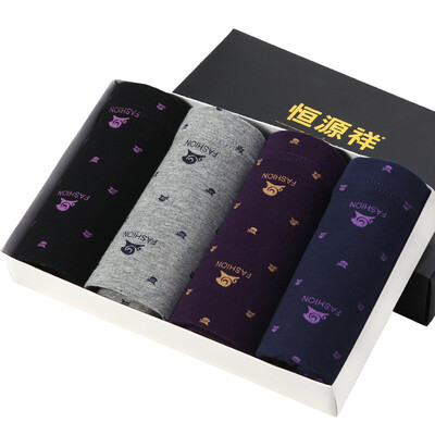 

Jingdong [супермаркет] Hengyuanxiang мужского хлопка мужского белья U выпукло талия пояс шорты четыре угла ягненка смешанного цвета подарочной коробки печатание денег XL 175/100